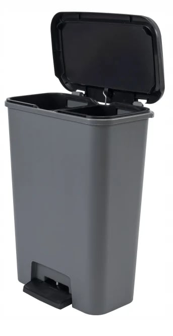 Affaldsspand Skraldespand - Pedalspand - 46 L Kapacitet - Robust Konstruktion - Håndfri Åbning