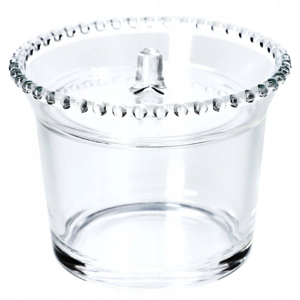 Sukkerkrukke - Glaskrukke - Med låg - Elegant design - CE/EU-certificeret - Til sukker eller slik