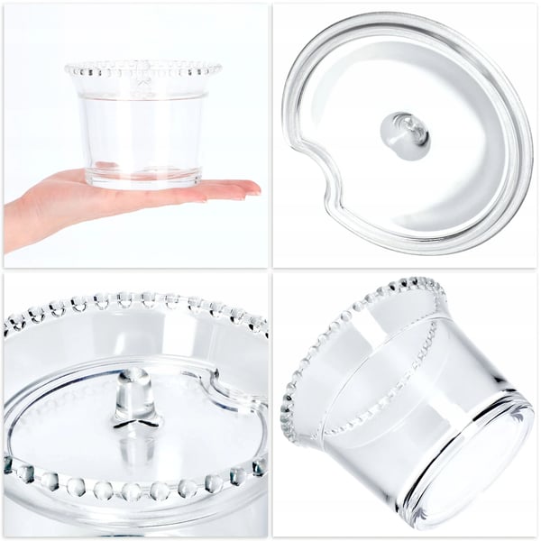 Sukkerkrukke - Glaskrukke - Med låg - Elegant design - CE/EU-certificeret - Til sukker eller slik