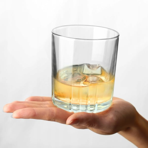 Drikkeglas - Sæt 6 stk - 280 ml - Glas - Whiskyglas og juiceglas - FCM-certificerede
