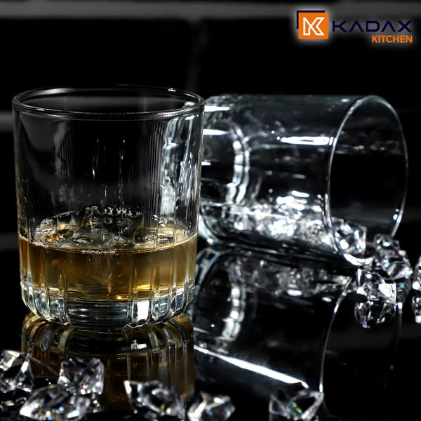 Drikkeglas - Sæt 6 stk - 280 ml - Glas - Whiskyglas og juiceglas - FCM-certificerede