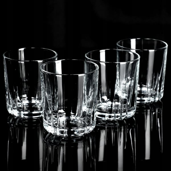 Drikkeglas - Sæt 6 stk - 280 ml - Glas - Whiskyglas og juiceglas - FCM-certificerede