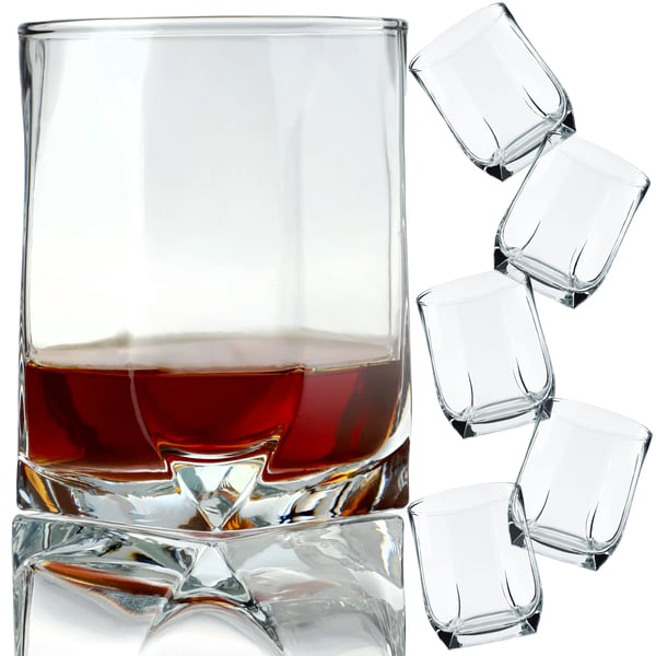Whiskyglas - Tumbler - 320 ml - Sæt med 6 - Glas - Til whisky og drinks