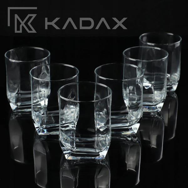 Whiskyglas - Tumbler - 320 ml - Sæt med 6 - Glas - Til whisky og drinks