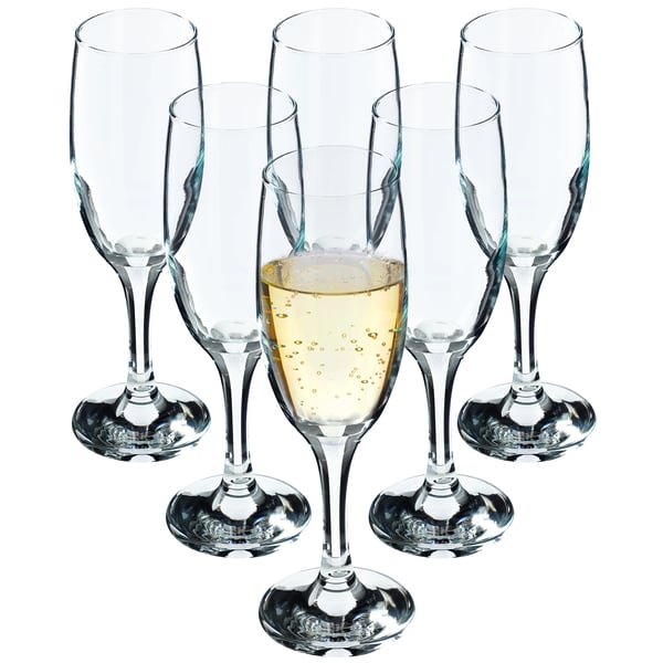 Prosecco- og champagneglas - 6-stk. sæt - 190 ml - FCM-certificerede - Fremstillet i Polen