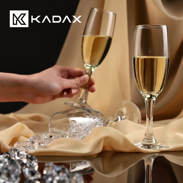 Prosecco- og champagneglas - 6-stk. sæt - 190 ml - FCM-certificerede - Fremstillet i Polen