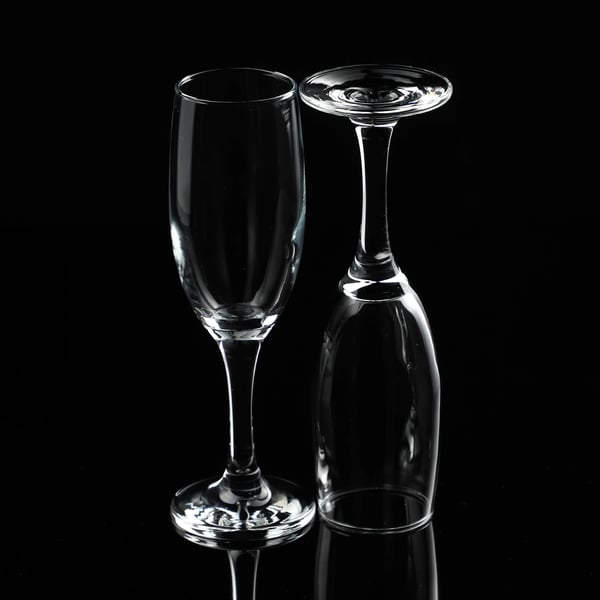 Prosecco- og champagneglas - 6-stk. sæt - 190 ml - FCM-certificerede - Fremstillet i Polen