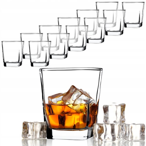 Drikkeglas - Whisky- og juiceglas - 12 stk 250 ml - Glas - FCM-certificeret