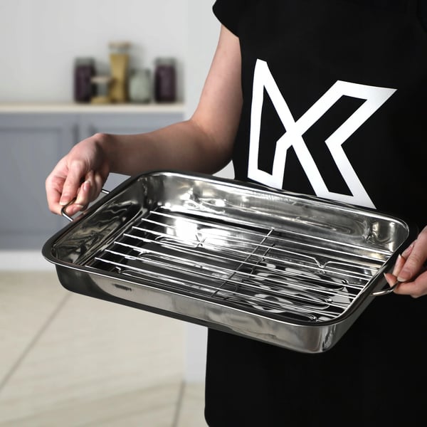 Bageform - Kageform - Metal - Med rist - 40 cm - CE/EU