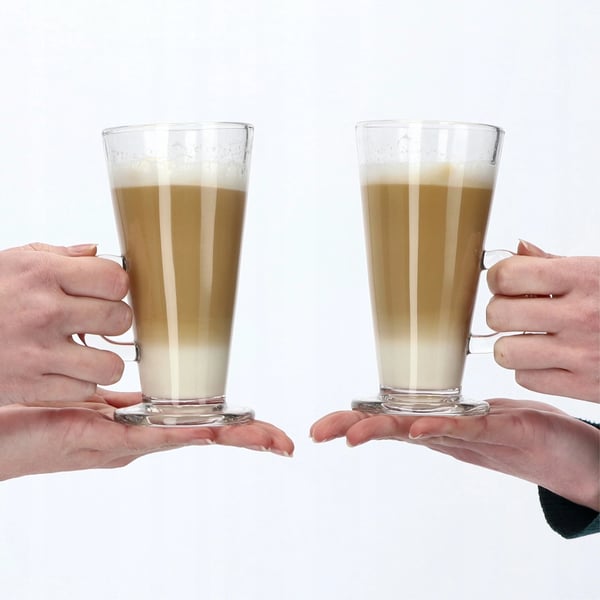 Latteglas - Kaffeglas - Sæt med 6 - 260 ml pr. glas