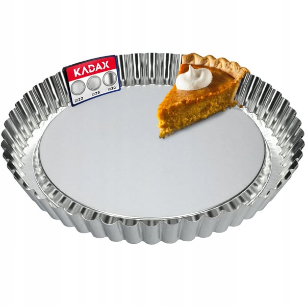 Bakform - Pajform/Quicheform - Rund - Diameter 30 cm - Metall - CE/EU