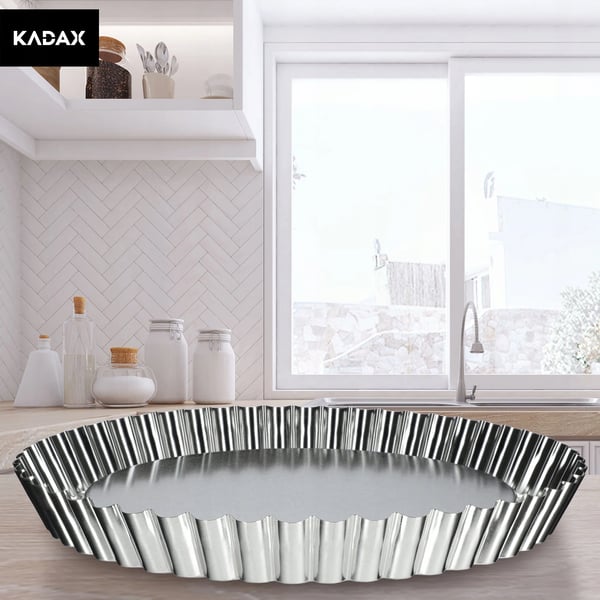 Bakform - Pajform/Quicheform - Rund - Diameter 30 cm - Metall - CE/EU