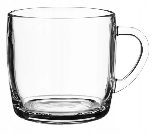 Te- og kaffeglas - Glaskrus med hank - 6 stk - 310 ml - Fødevaregodkendt