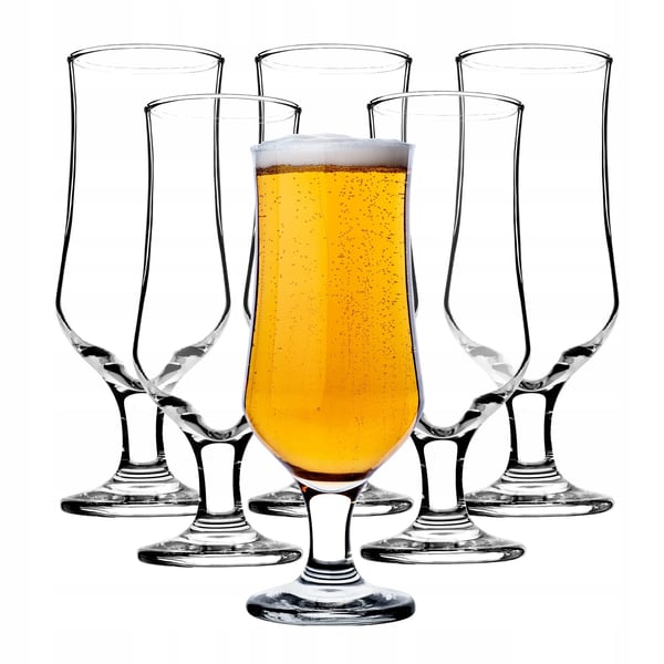 Ølglas Sæt - Pintglas - 6 stk - 360 ml - FCM-certificerede - Fremstillet i Polen