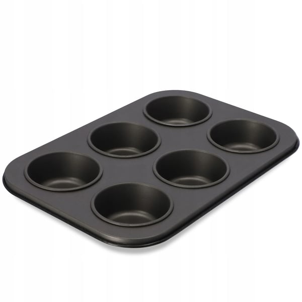 Muffinplade - Muffinform/Cupcakeform - Non-stick - Metal - CE/EU - Sølv