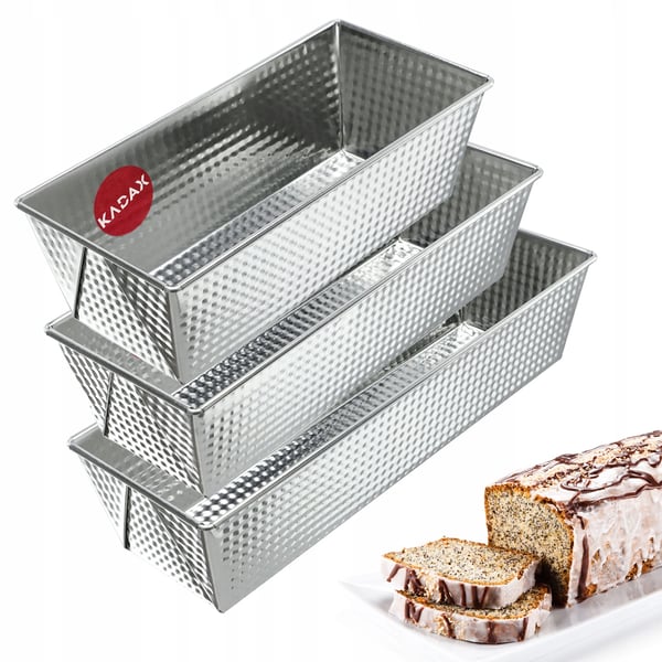 Bageformssæt - Kage- og brødforme - Metal - XXL - 3-pak - CE/EU-certificeret