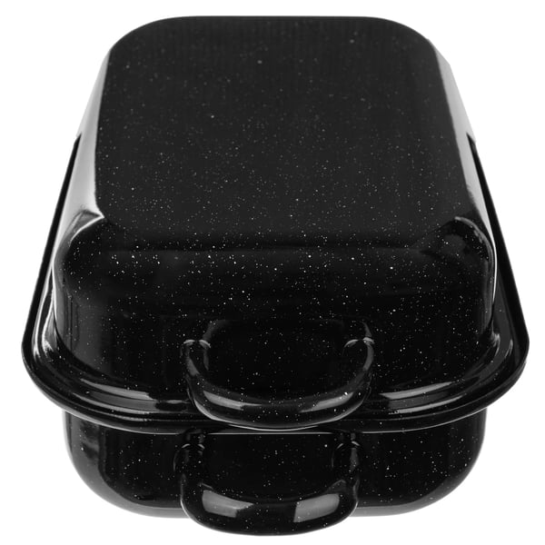 Ugnsform - Gratängform - Emaljerad metall - Rektangulär - 38 cm - Brun
