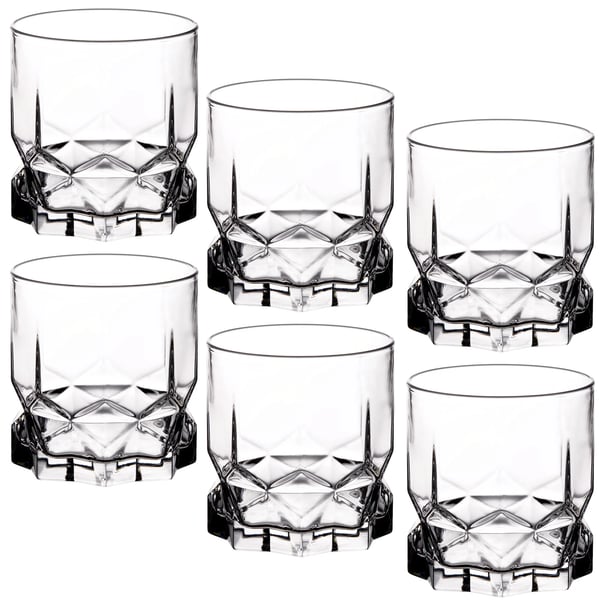 Dricksglas - Set med 6 - 325 ml - Glas för juice och vatten