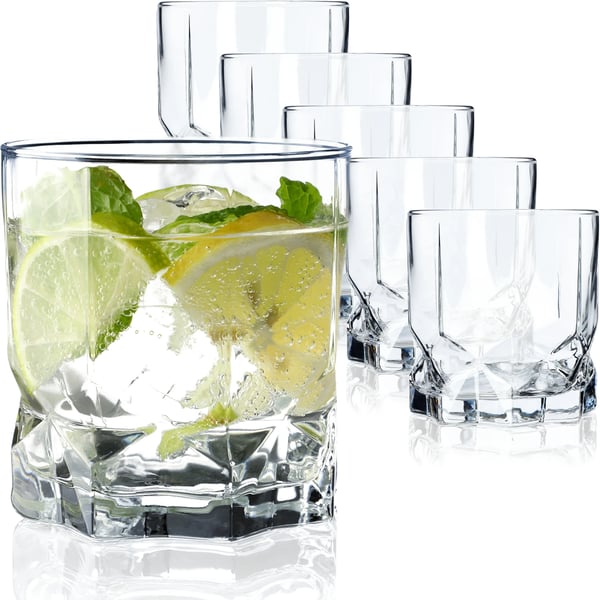 Drikkeglas - Sæt med 6 - 325 ml - Glas til juice og vand