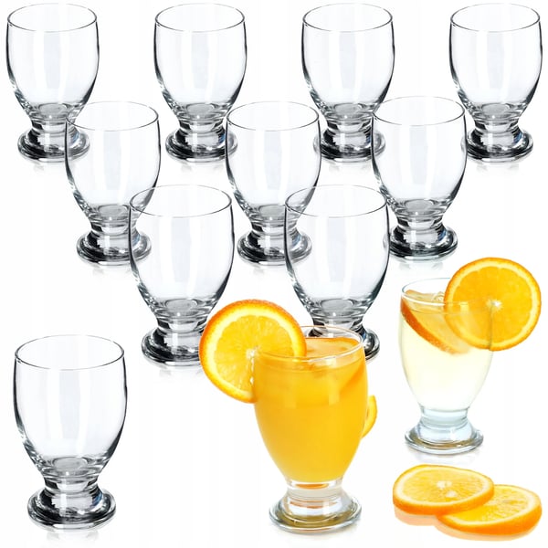 Dessert- och dricksglas - 300 ml - Set med 12 st - FCM-certifierade