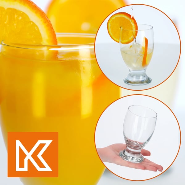 Dessert- och dricksglas - 300 ml - Set med 12 st - FCM-certifierade