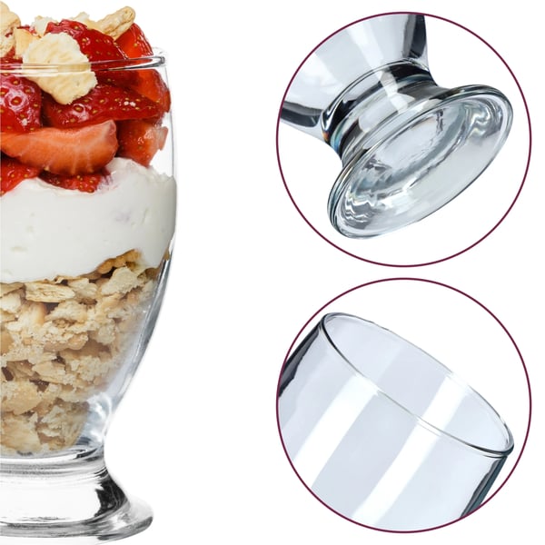 Dessert- och dricksglas - 300 ml - Set med 12 st - FCM-certifierade