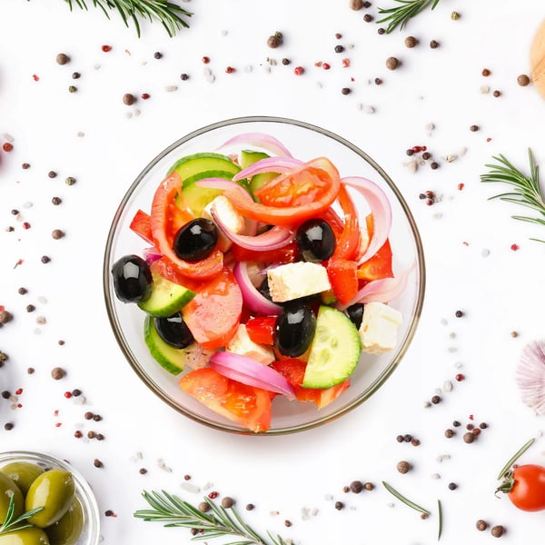Salatskål i glas - Serveringsskål - Transparent glas - CE/EU-certificeret - Fremstillet i Polen