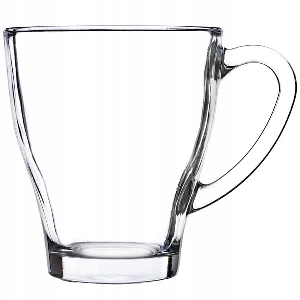 Te- og kaffeglas - Sæt med 6 - 250 ml - Med hank - FCM-certificeret - Fremstillet i Polen