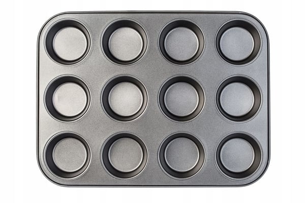 Muffinplade - Muffinform - 12 Huller - Metal - CE/EU