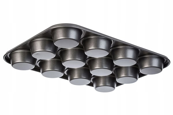 Muffinplade - Muffinform - 12 Huller - Metal - CE/EU