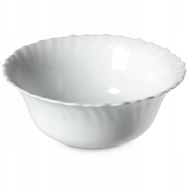 Salatskål i glas - Serveringsskål - 17 cm - Til salat og frugt