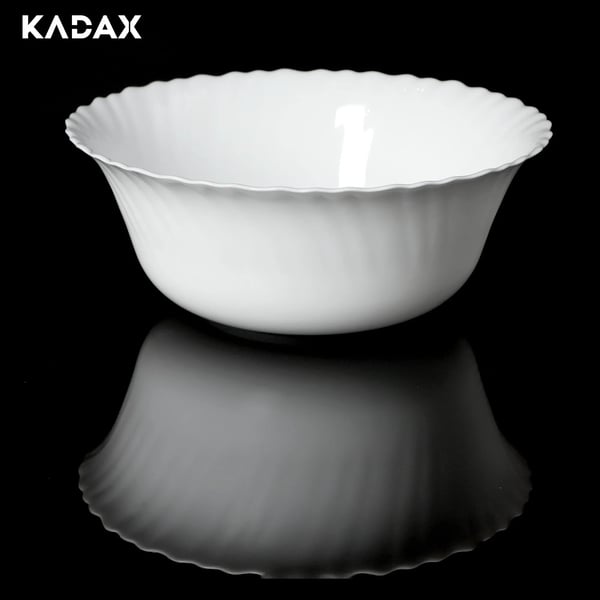 Salatskål/Frugtskål i glas - Serveringsskål - 23 cm - CE/EU-certificeret
