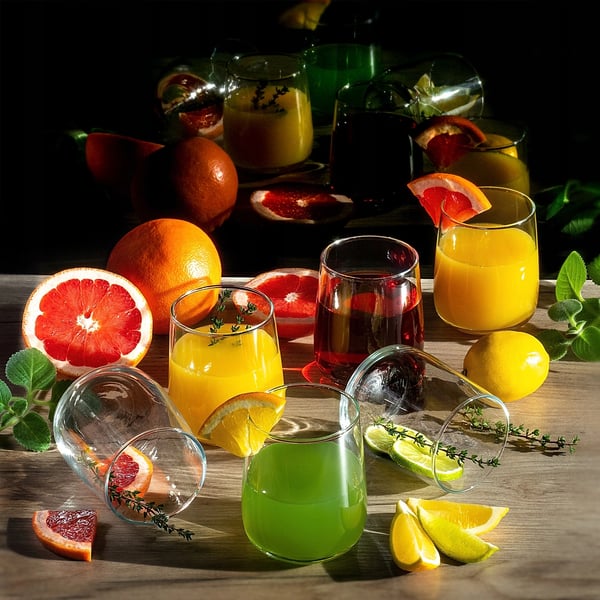 Drikkeglas - Whiskyglas/Tumbler - 330 ml - Glas - Til vand, juice og whisky