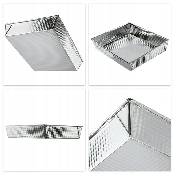 Bageform - Kageform - Metal - Rektangulær - 30 x 25 x 6 cm - CE/EU