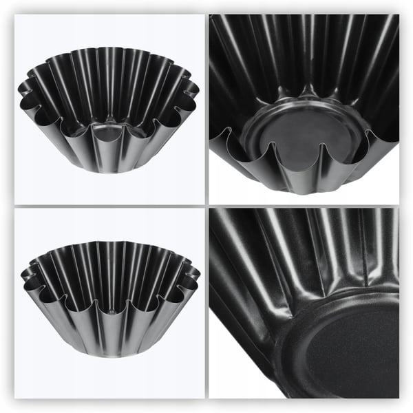Bageform - Rund kageform - 21 cm diameter - Slip-let - Metal - Sølv