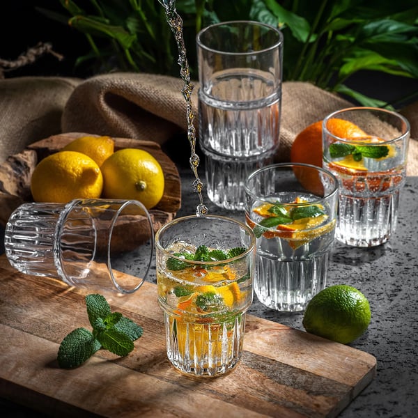 Drikkeglas - Vandglas 4-pak - Til Kolde Drikke - 320 ml - FCM-certificeret