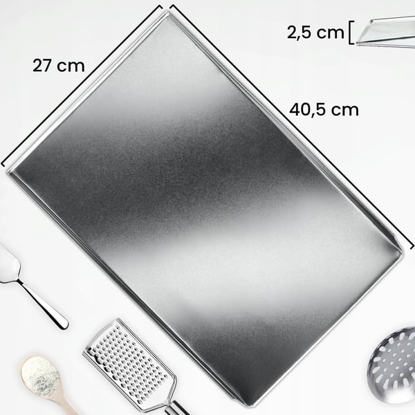 Bageform - Rektangulær kageform - Metal - 40×27 cm - CE/EU