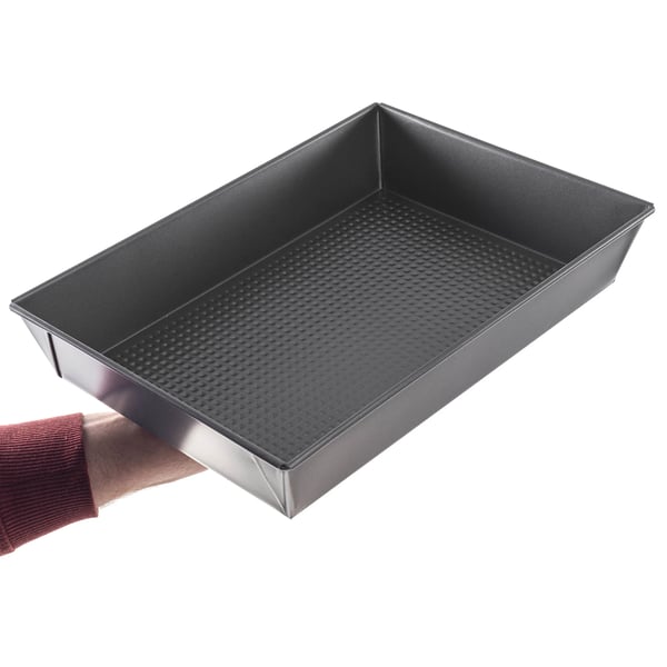 Kageform - Rektangulær bageform - Metal - 34x24 cm - Brun