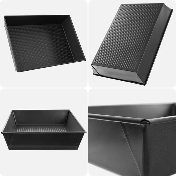 Kageform - Rektangulær bageform - Metal - 34x24 cm - Brun
