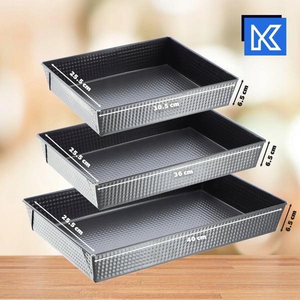Bakformar - Tårtformar - Metall - Set Om 3 - CE/EU
