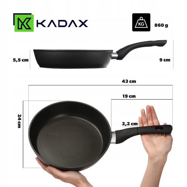 Stegepande - Diameter 24 cm - Induktion & gas - Non-stick belægning - Beige