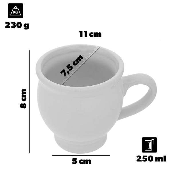 Winged - Stentøjskrus - 250 ml - FCM-certificeret - Med hank - Brun