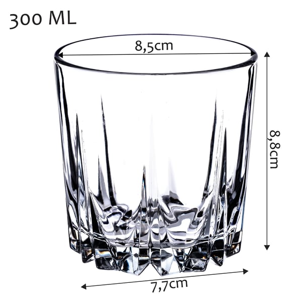 Drikkeglas - Vandglas - 6-pak - 300 ml - Fødevaregodkendt (FCM)