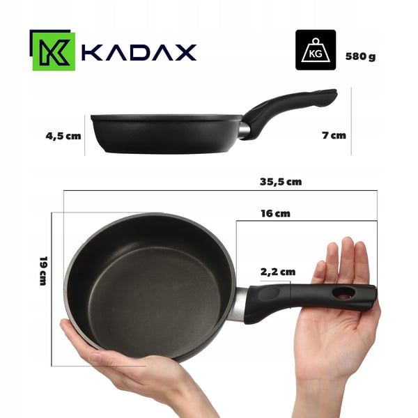 Stegepande/Gratinpande - 18 cm - Induktion & Gas - Non-stick Belægning - CE/EU-Certificeret - Beige