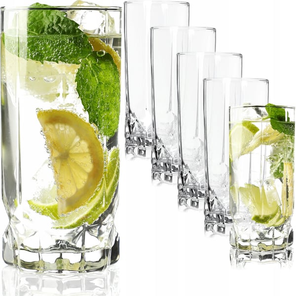 Drikkeglas Vandglas - Glassæt - 12-pak - 325 ml - Til vand, juice og sodavand