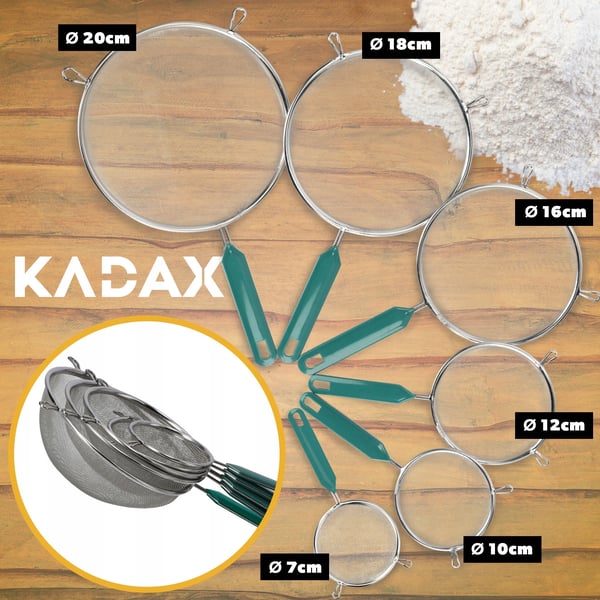 Melsigte - Køkkensigte - Diameter 12 cm - FCM-certificeret - Til bagning