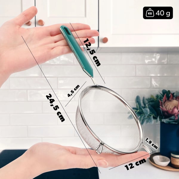 Melsigte - Køkkensigte - Diameter 12 cm - FCM-certificeret - Til bagning