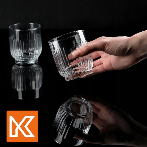 Dricksglas - Set 6-pack - Kapacitet 330 ml per glas - Brun
