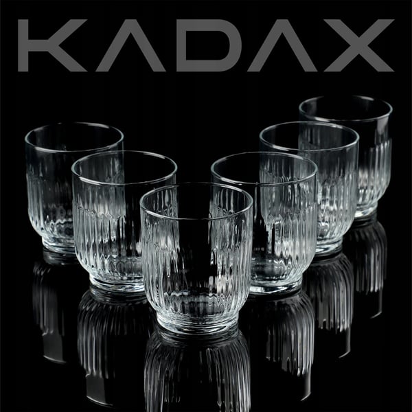 Dricksglas - Set 6-pack - Kapacitet 330 ml per glas - Brun