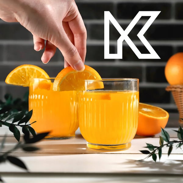 Dricksglas - Set 6-pack - Kapacitet 330 ml per glas - Brun